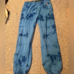 Aviator nation blue tie dye sweatpants